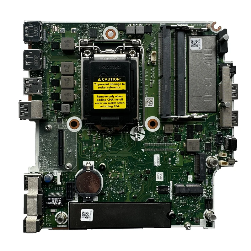 Imagem -01 - Placa-mãe Usada para hp Elitedesk M41399601 800 g8 dm Daf93dmb8f0 Lga1200 11 ° Q570 Ddr4 100 Testado