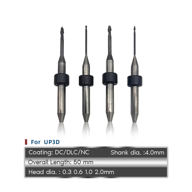 

Стоматологический Фрезерный резак UP3D P53 1,0 мм/2,0 мм, Алмазное покрытие, фрезерный Бур для P52/P53, 5-осевой сухой фрезерный станок