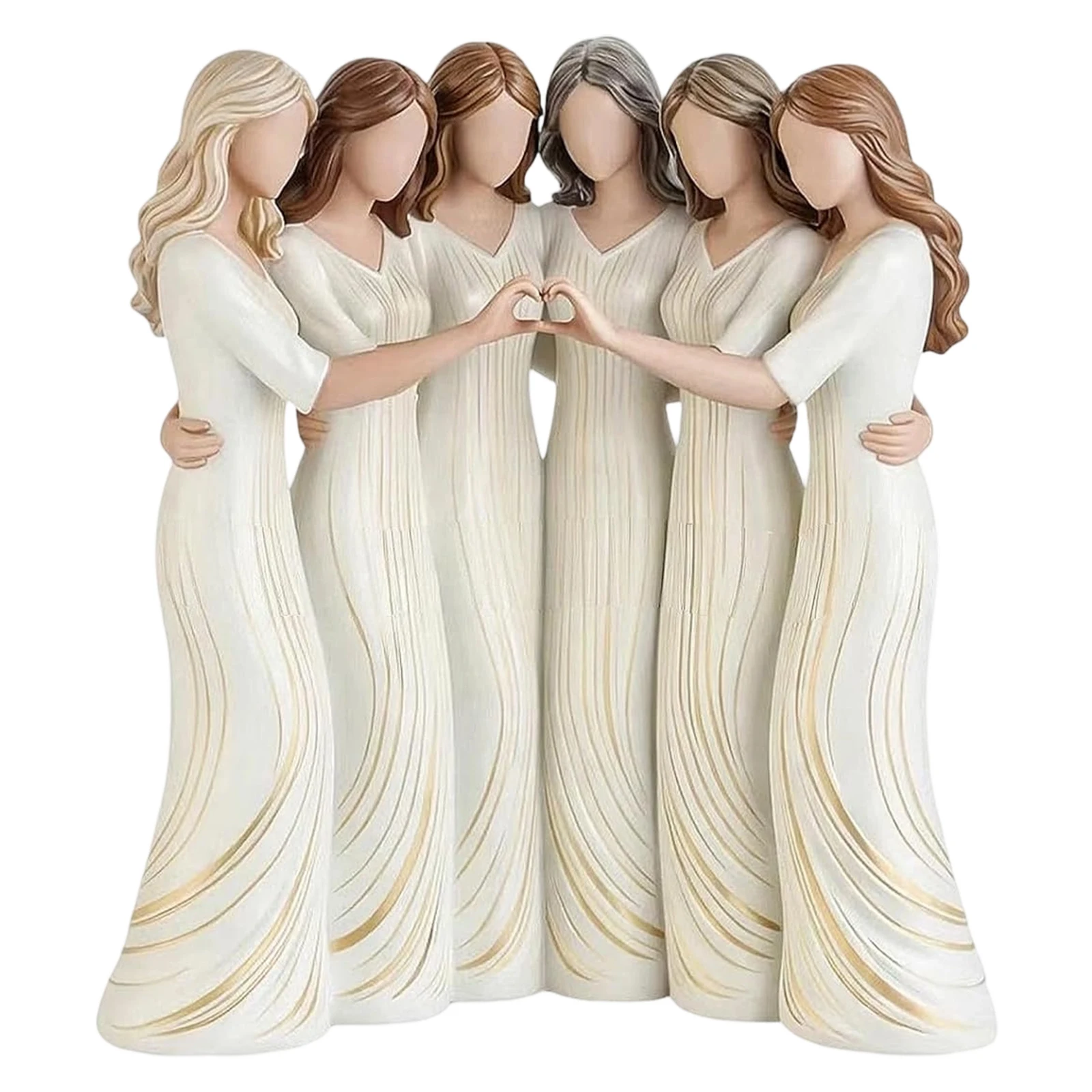 Sisters Hugging Figurines Multi Purpose Women Decorative Figurine Meaningful Friendship Ornaments for Wedding Party Decoration