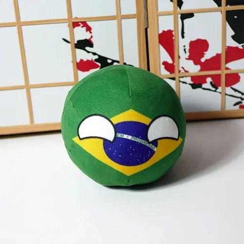 Countryballs Plush Doll Argentina Brazil Paraguay Colombia Chile Venezuela Ball Polandball Stuffed Pillow Toy for Gift