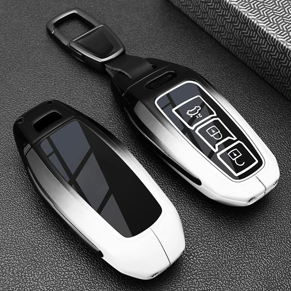 Special high-end metal all inclusive key set box For Audi A5l A3 A6 A7 Q5 Q7 Q3 new 2025 Car remote control protective shell