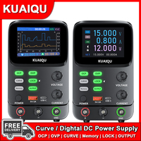 KUAIQU NEW Curve/Dightal DC Power Supply 30V 5A 10A 300W Adjustable Bench Lab Voltage Regulator OCP OVP Switching Source Teste