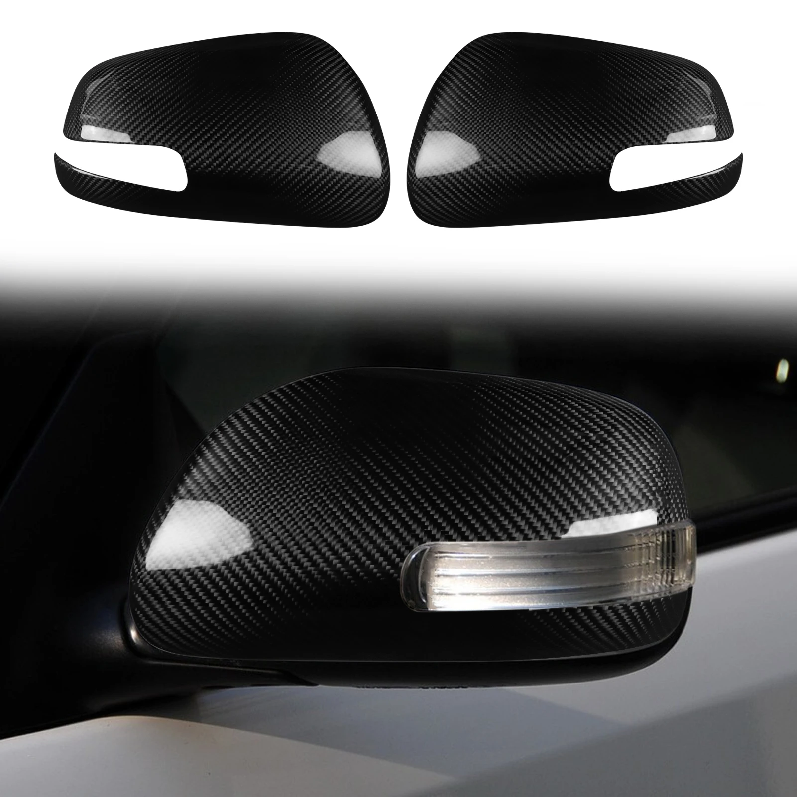 For Toyota Scion TC 2011 2012 2013 2014 2015 2016 Carbon Fiber Rearview Mirror Car Exterior Modification Trim Accessories ﻿ - view 3