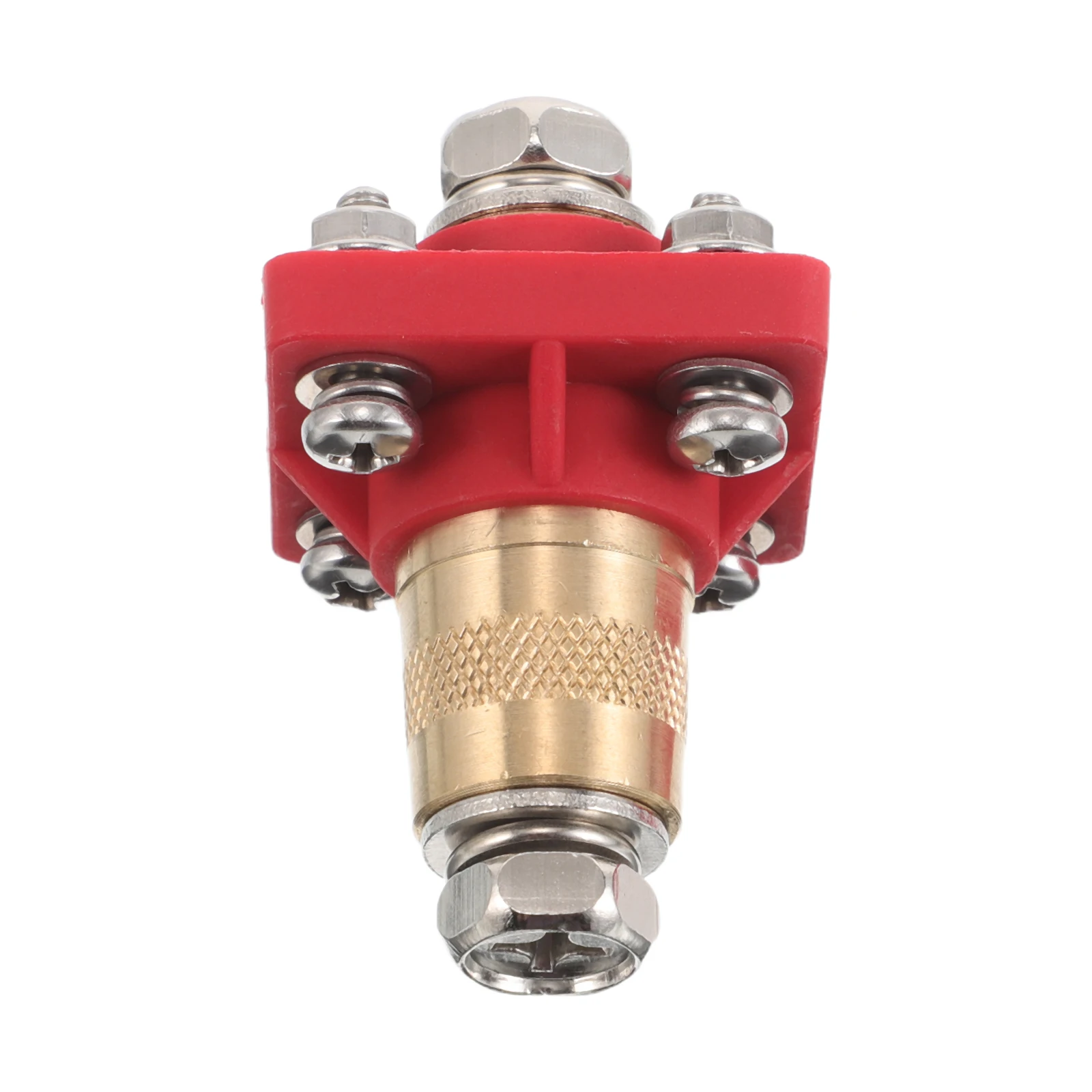 

Durable Brass Connector Thru Panel Block High Current Auto Car Rv Yacht Boat Marine Automotive Accessories Remote Terminal Feed