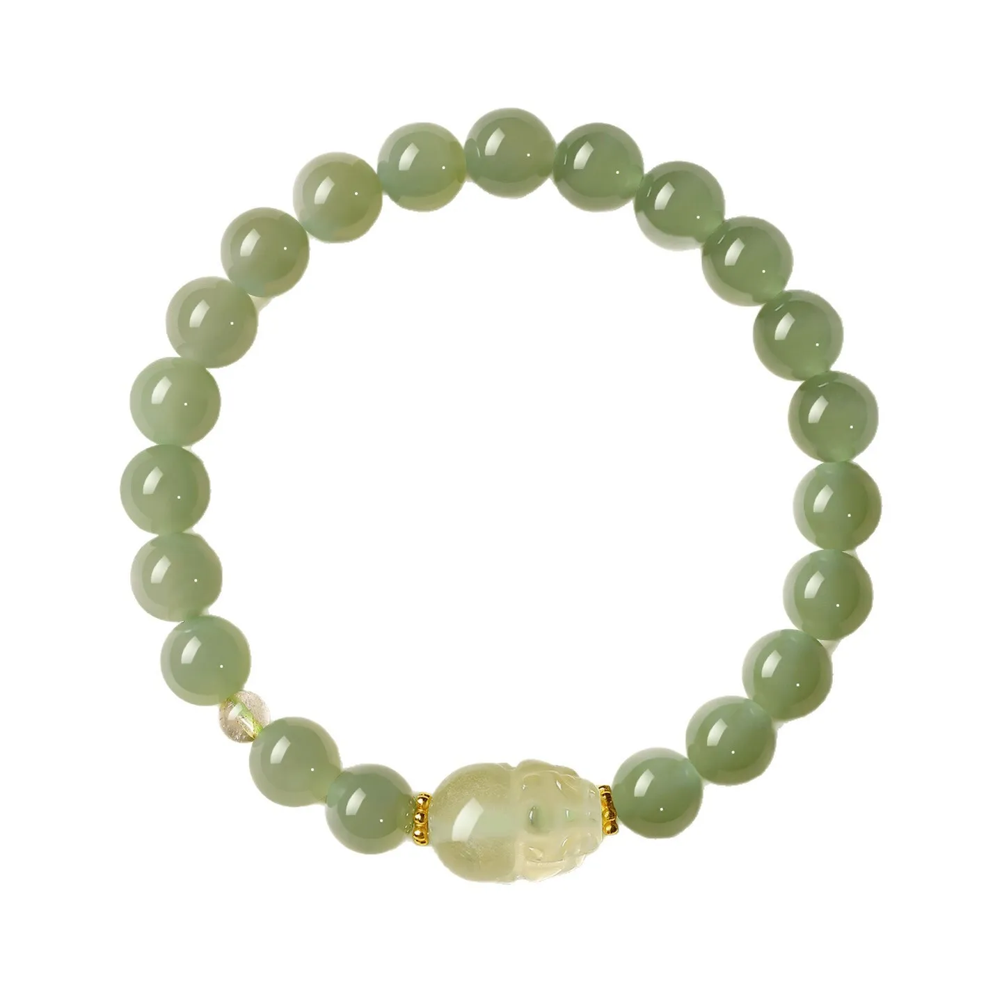 هيتيان طبيعي للنساء، لاكي بيكسيو، كوارتز ذهبي، مياه شفافة، سوار مطرز باليشم الصيفي