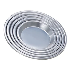 6/7/8/9/10/11/12inch Pizza Baking Tray Aluminum Alloy Round Pancake Pizza Pastry Baking Tray Non Stick Pizza Pan