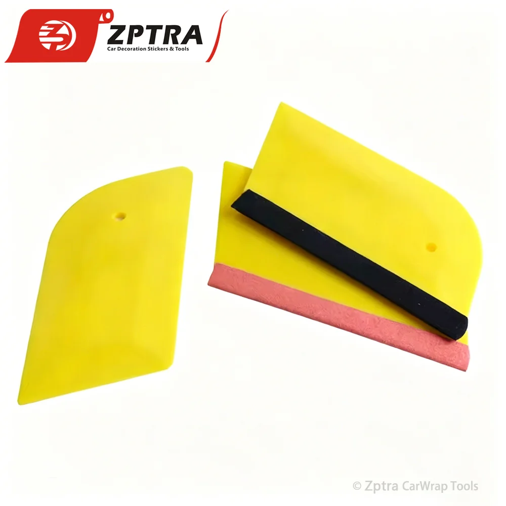 5 Pcs/Lot High Quality Automotive Ethylene Based Application Tools Window Film Coloring Felt Scraper Deer Skin Edge Scraper