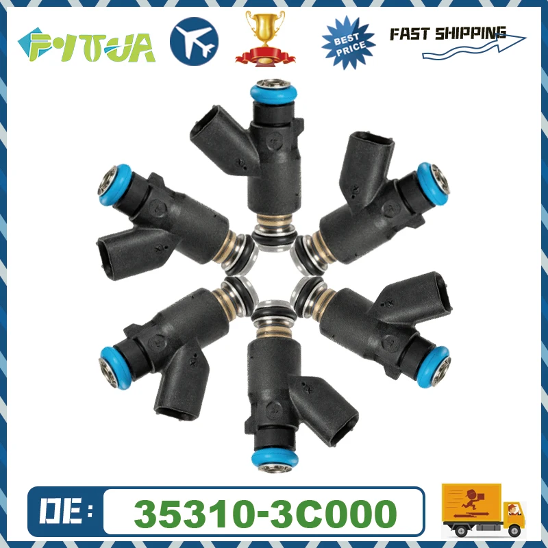 

4/6pcs Fuel injector 35310-3C000 For 2006-2012 Hyundai Sonata 3.3L 3.8L V6 For Kia Amanti Optima Sedona Sorento