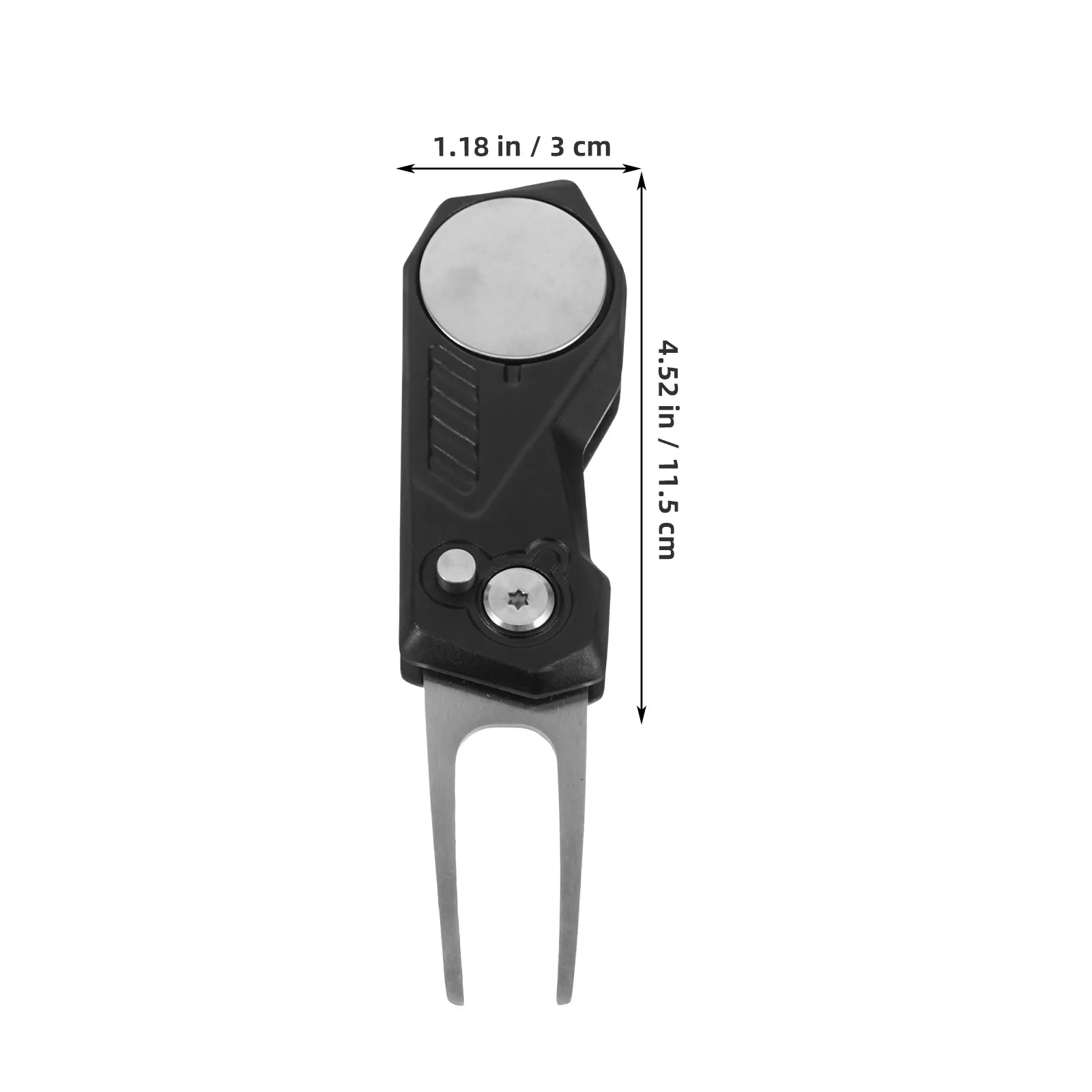 Heavy Duty Aluminum Divot Tool for Golf Course Maintenance Compact Divot Repair Fork Ideal for Outdoor Golfing and Travel