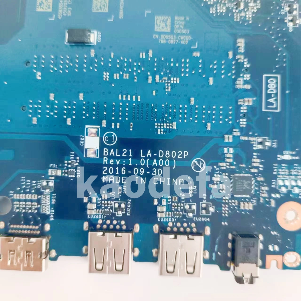 BAL21 LA-D802P Mainboard For Inspiron 15 5567 5767 Laptop Motherboard CPU: I5-7200U SR2ZU CN-0DG5G3 0DG5G3  DG5G3  100% Test OK