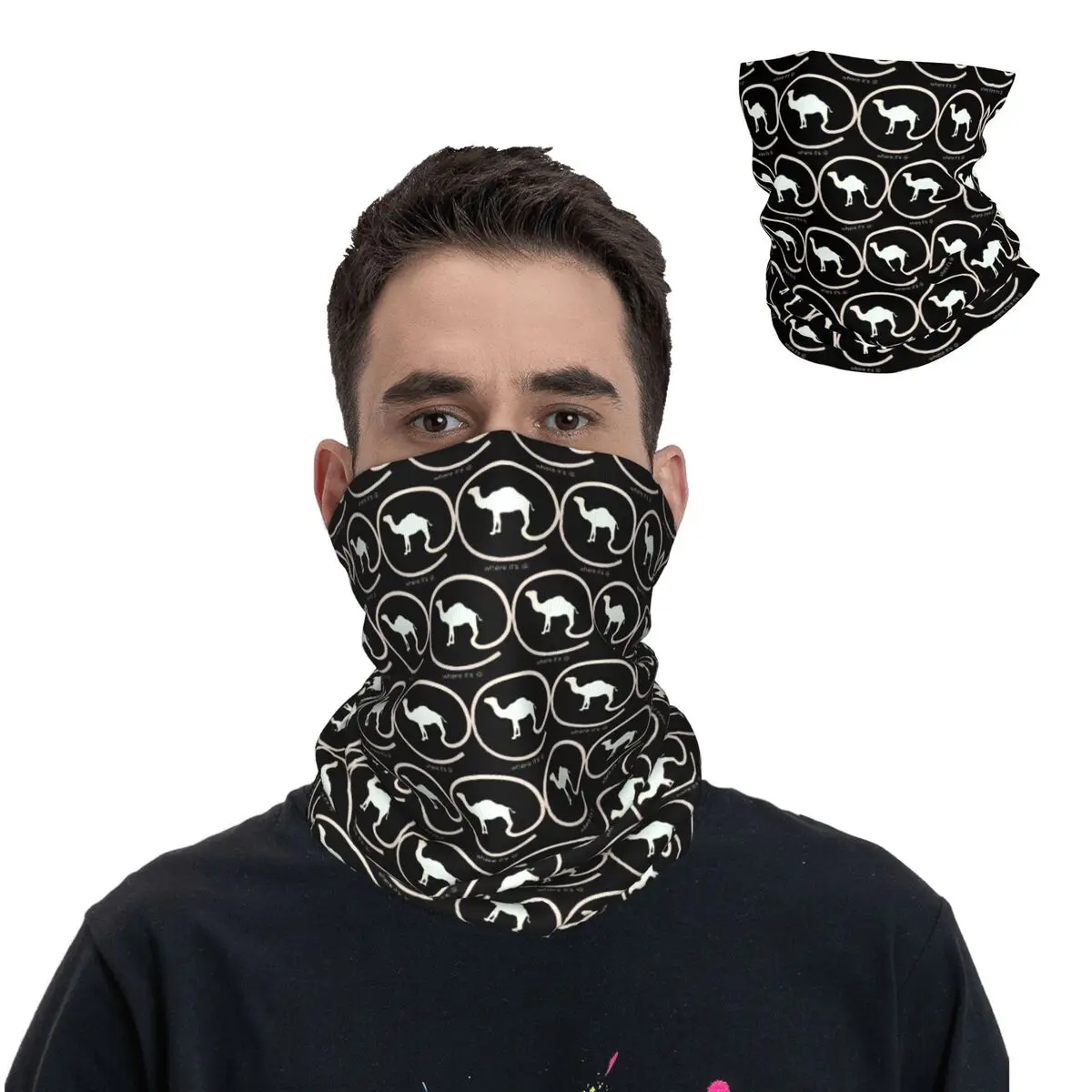 Cigarettes Bandana Neck Gaiter Printed Motorcycle Motocross Camel Face Mask Running Unisex Adult All Season