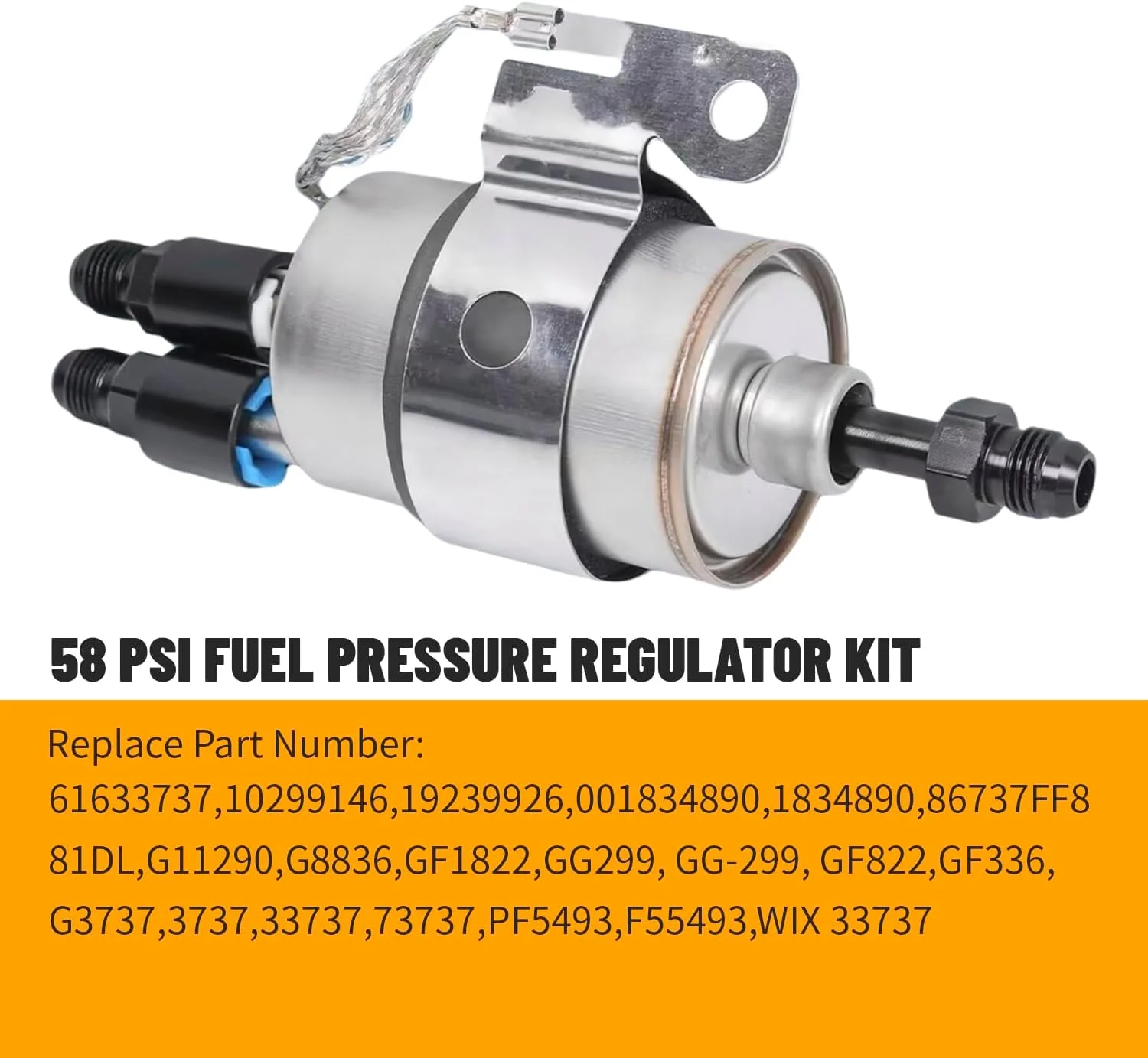 GSL392 255LPH مضخة الوقود المضمنة LS 58 PSI EFI مجموعة منظم مرشح الوقود مع تركيبات 6AN أجزاء مضخة الوقود الخارجية ذات الضغط العالي