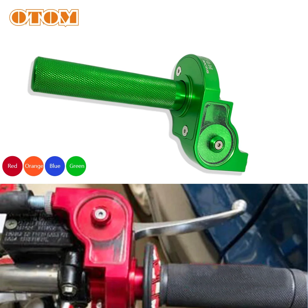 

OTOM Motocross CNC Throttle Grip Aluminum For KTM HUSQVARNA Honda GASGAS YAMAHA Universal Off Road Bike Throttle Grip
