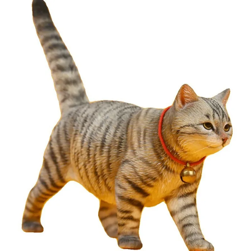 

Chinese Pastoral Cat 4.0 Beaver Flower Three Flower Cat Simulation Pet Model Figure Ornament Ornament Gift