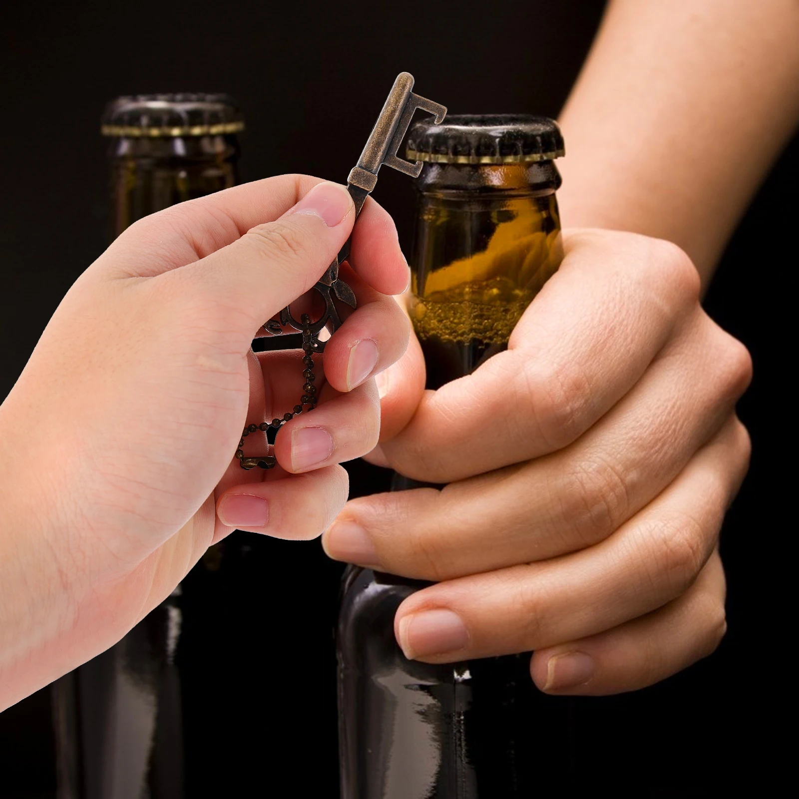 

4Pcs Christmas Deer Bottle Opener Set Unique Gift Idea for Him Her Beer Opener Tool for Home Bar Party Wedding Decoration