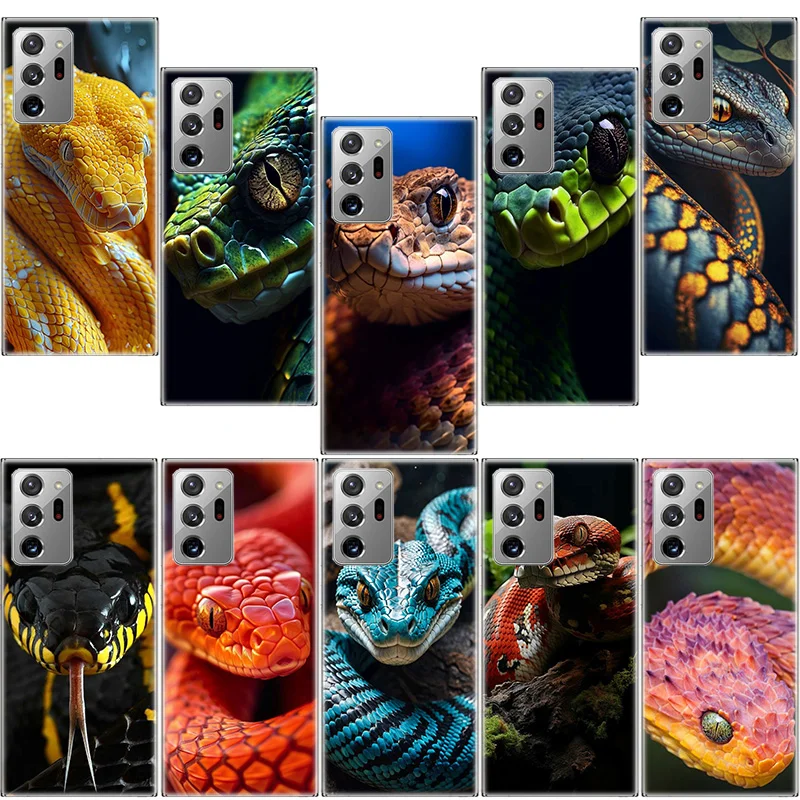 Forest Vipers And Pythons Phone Case For Samsung Note 20 Ultra 10 Lite 9 8 M11 M12 M21 M30S M31 Galaxy M32 M51 M52 A9 A8 A7 A6 P