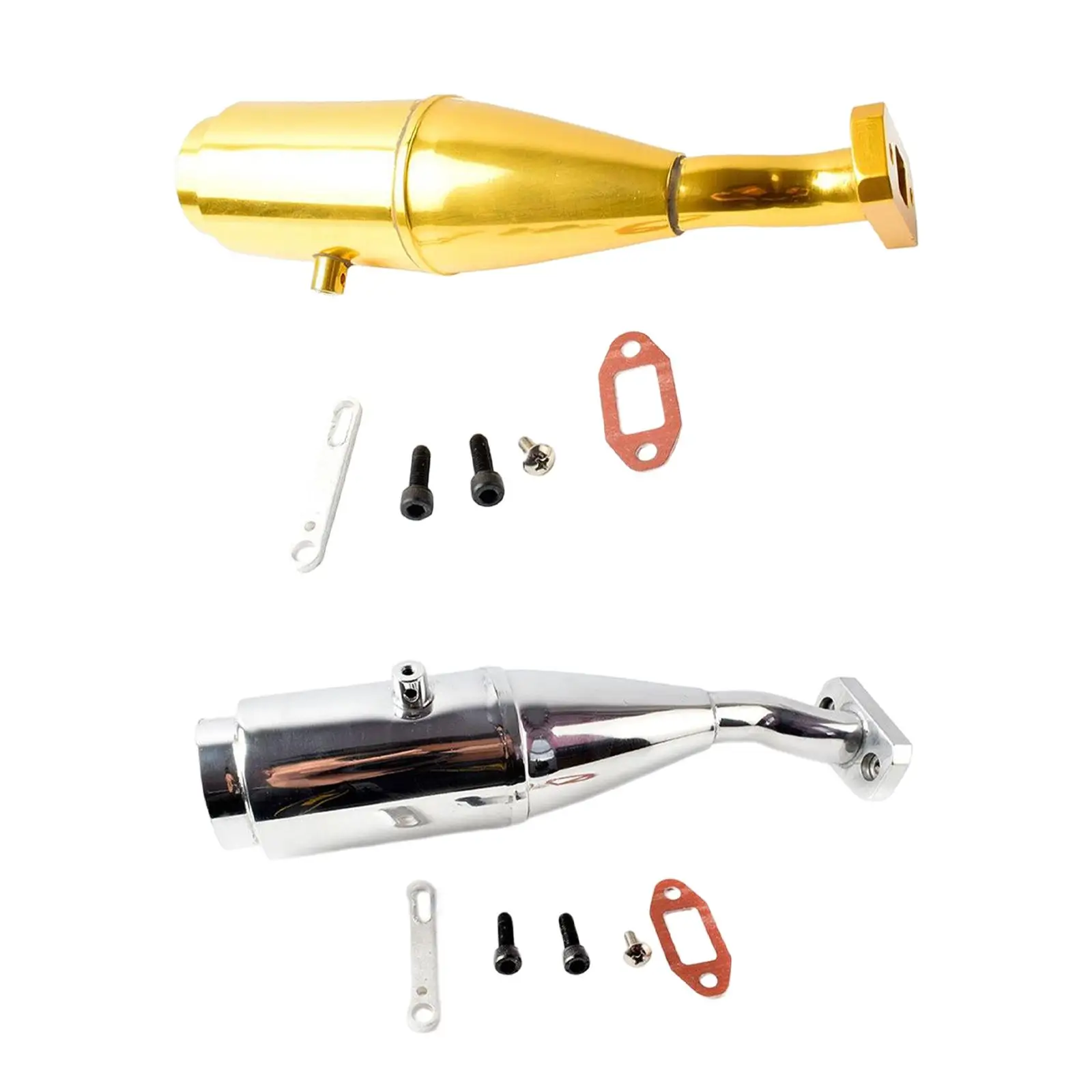 Dual Layer Exhaust Pipe Gasket Set Exhaust Joint Tubing for Rovan Baja 5B 1/5 Car Racing Buggy Parts Upgrade