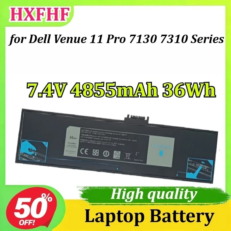 

New HXFHF 7.4V 4855mAh 36Wh for Dell Venue 11 Pro 7130 7310 Series Tablet PC Laptop Battery High Quality VJF0X