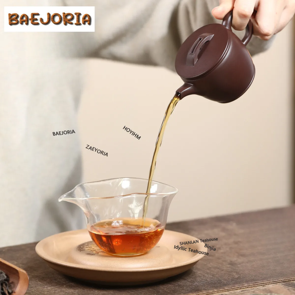 BAEJORIA 165ml Creative Yixing Purple Clay Teapots Handmade Large Caliber  Pot Raw Ore Mud Kettle Chinese Zisha Teaset Drinkware