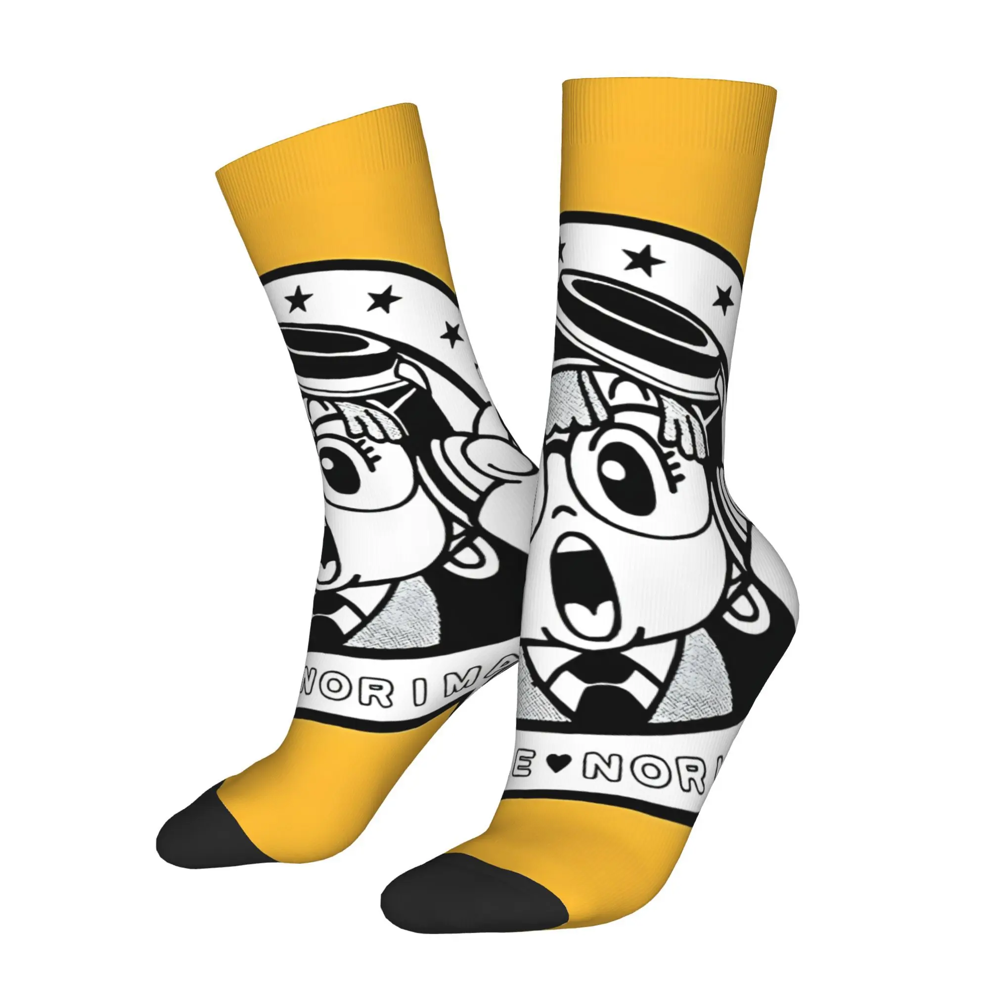 

Милые милые велосипедные носки Arale с героями мультфильмов для мужчин, влажные новые всесезонные спортивные носки