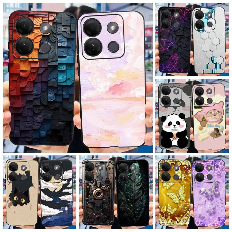 For Infinix Smart 7 HD Case X6516 Luxury Marble Soft Silicone Back Cover Phone Cases For Infinix Smart 7 X6515 Smart7 Plus Funda