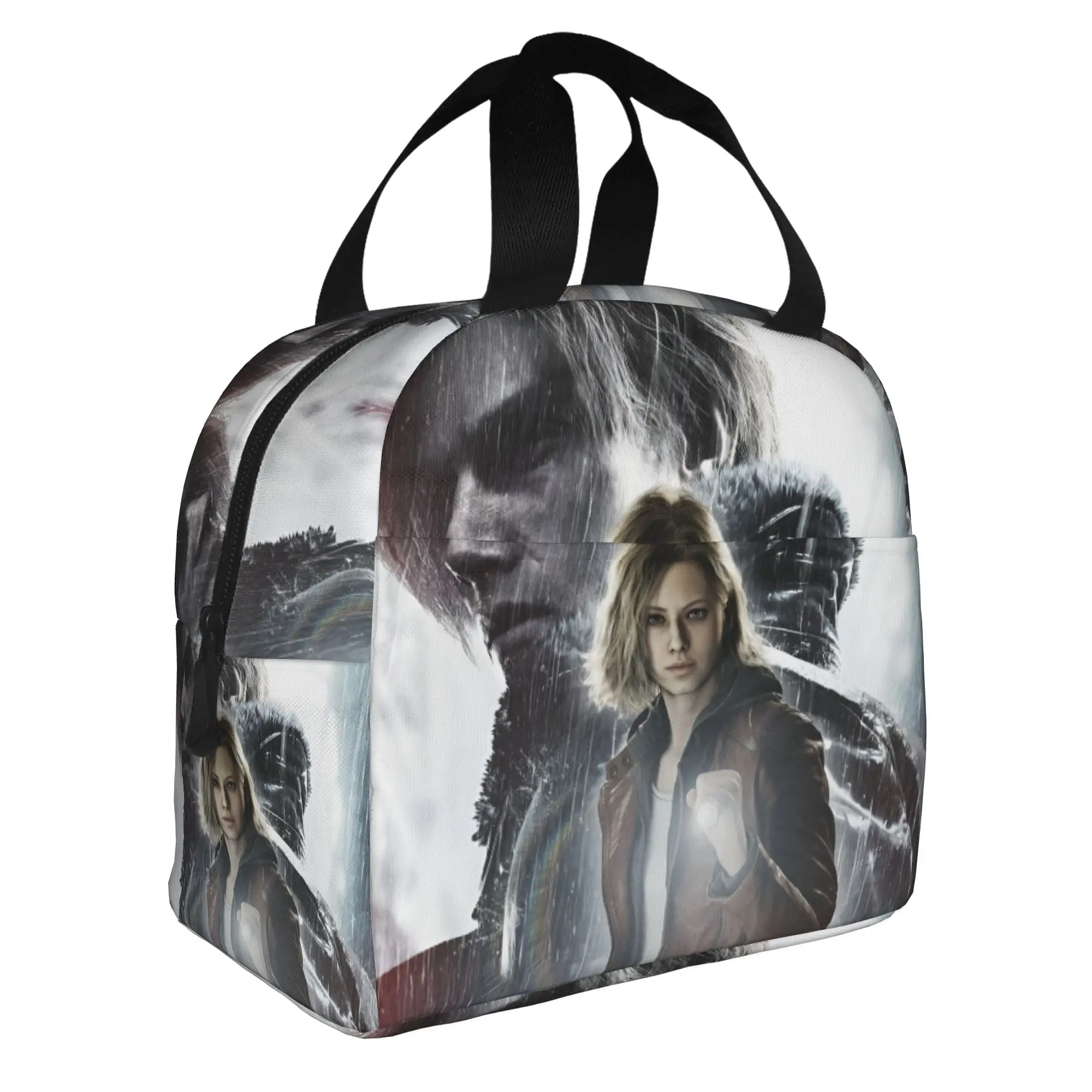 R-Residents Evils 9 Insulated Lunch Bag for Women Waterproof Shooting Game Cooler Thermal Lunch Tote Beach Camping Travel