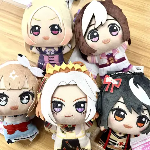 12cm New Uma Musume Pretty Derby Plush Toys UMPD Kitasan Black Almond Eye Anime Game Character Merchandise Keychain For Fan Gift