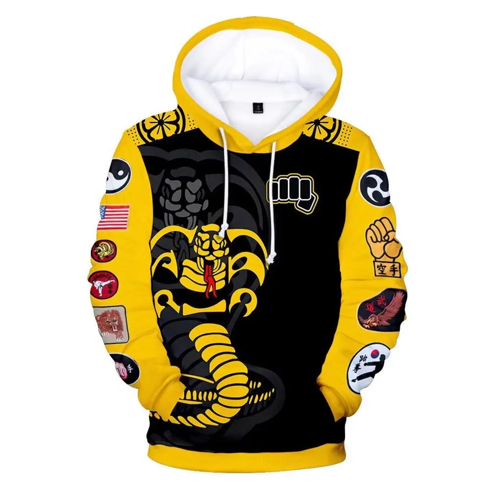 Cobra Kai Hoodies Men Women Fashion Popular Sweatshirt Streetwear Hip Hop Hoody Autumn Winter Pullover Casual Harajuku Hoodies