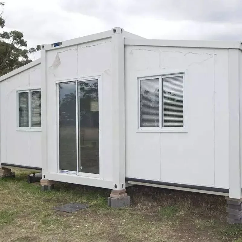 Luxury 40ft Expandable Container House Australia Standard Prefab Steel Structure 3 Bedrooms Office Use European Design Cocina