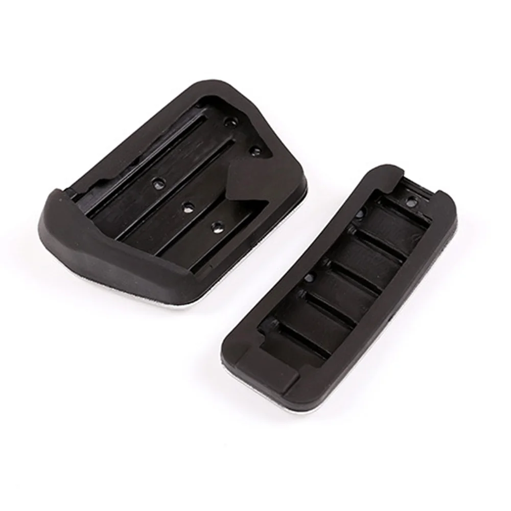 Car Styling No Drill Anti-Slip Fuel Brake Steel Pads Pedals Cover for Land Rover Defender 110 2020