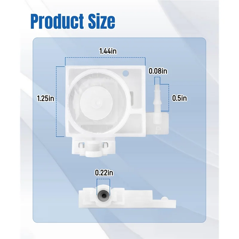 WORTHOWN-Ink 댐퍼 교체 4 Pcs Epson R1390 L1800 L1400 R2000 R2400 L1300 T50 L805 DTF 프린터에 적합
