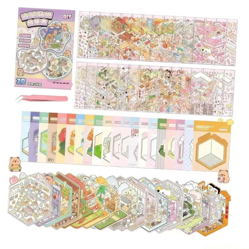 Decorative Scrapbooking Sticker Decoration Planner Sticker for Album Journal Art Crafts Card Making Scrapbook Sticker
