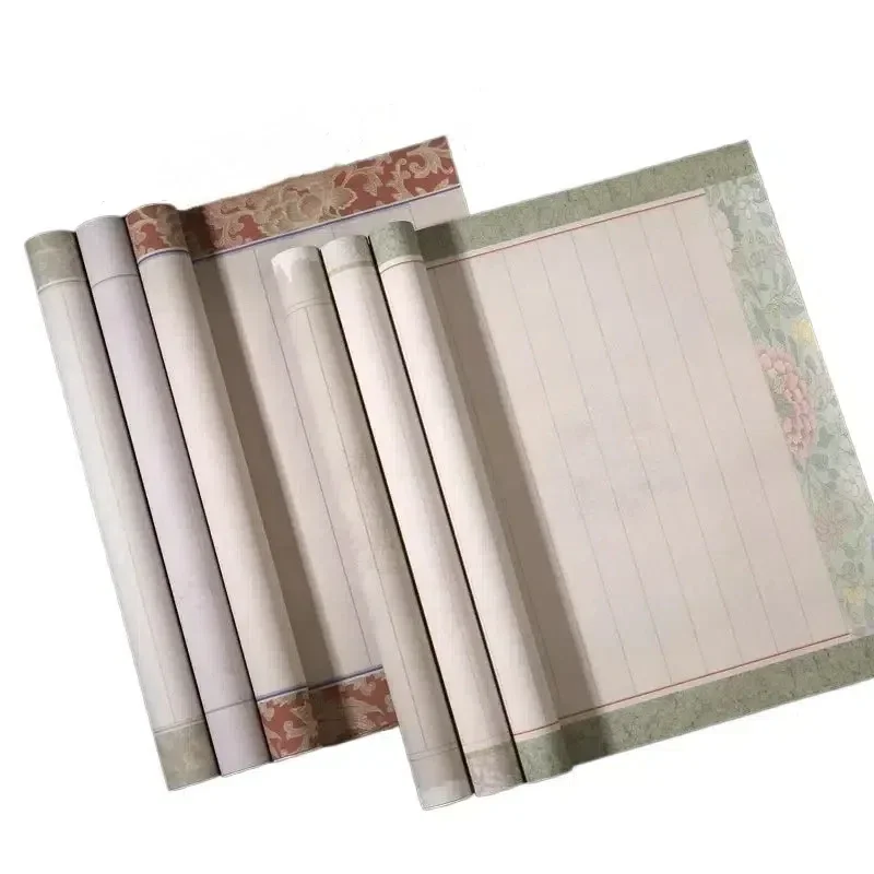 中国風バティック宣紙アンティーク小楷書草書半熟米紙書道作品宣紙