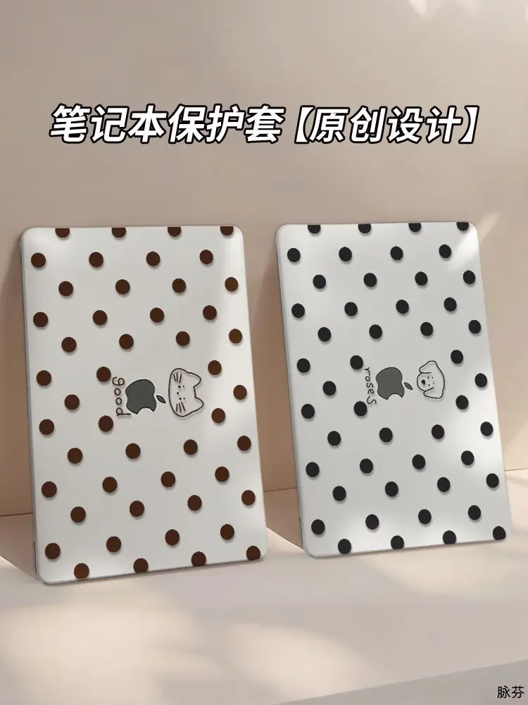Dotted Cats Dogs Case for Macbook Air Air 13.6 15 M5 M1 Pro 14 M4 M3 16 M2 Mac Crystal Clear Cover A2681 A3113 A2442 A2941 Slim