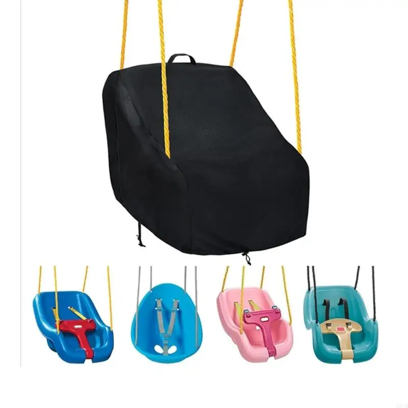 A2UB verstellbarer Babyschaukel-Sitzbezug aus 420D-Oxford-Gewebe mit elastischen Kanten, seilfester Kleinkind-Schaukelbezug für – Detail 5