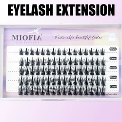 New Cluster Eyelash 1 box/80 clusters Nature eyelashes extension individual Eyelash bunches Russia Volume Makeup Tools Lashes