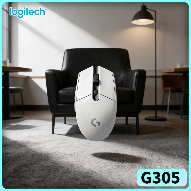 Logitech G305 Gaming Mouse, 12000 DPI HERO Sensor, 6 Custom Keys, 250h Battery, LIGHTSPEED Wireless, PC Mac Accessory