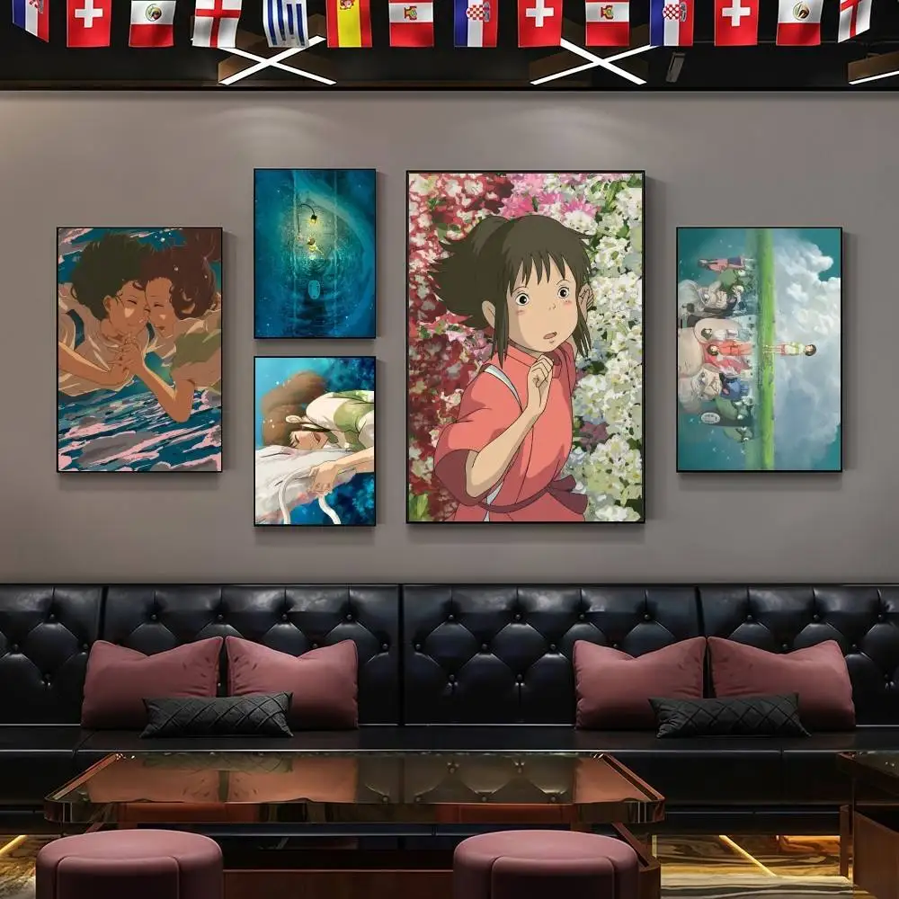 healing anime S-Spirited A-Away  High-End Fashion POSTER sticker For Living Room Entryway Luxury Home Decor