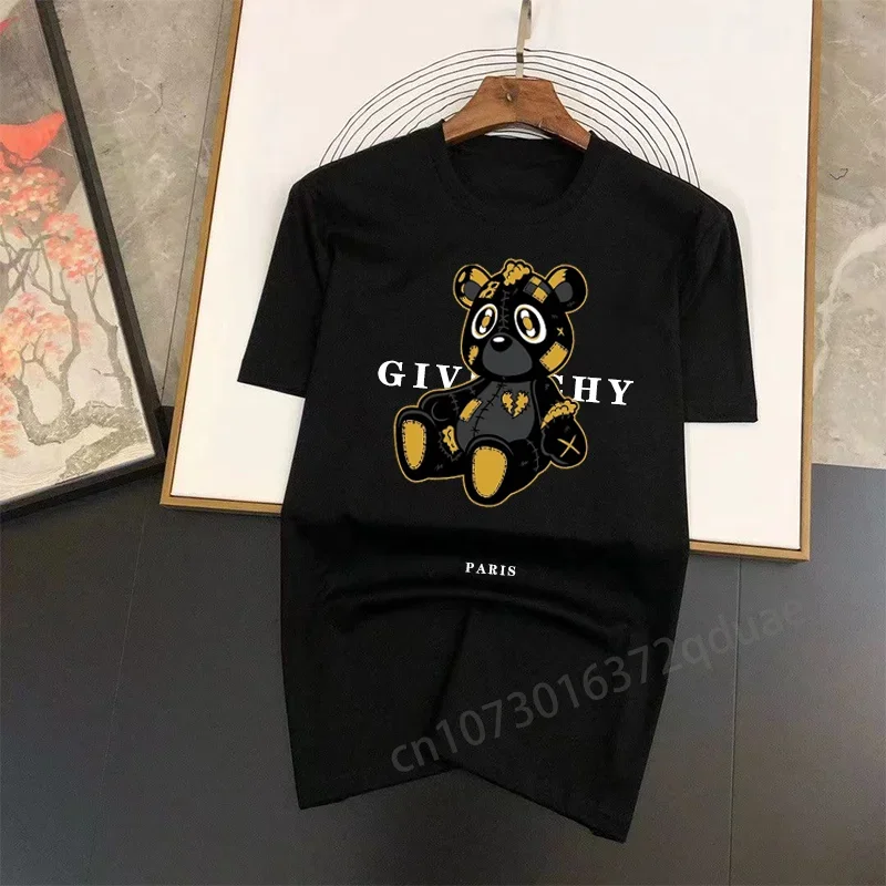 

Leisure Sports Cotton T-shirt Aesthetic High Quality Street Clothing Summer Oversized Short-sleeved Top for Men and Women