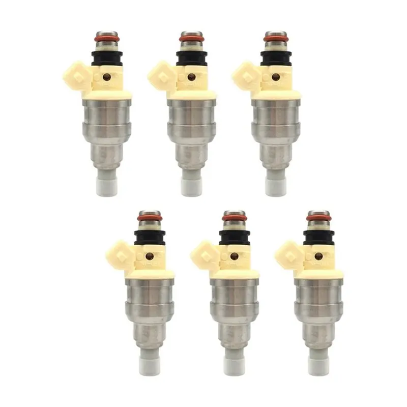A85E-6Pcs Fuel Injectors INP-051 195500-2080 For Dodge MD111421 MD141263