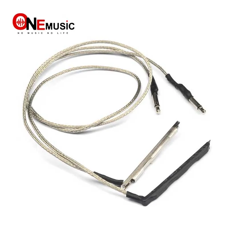 20/50Pcs Transducer Piezo Cable for 3 Strings Cigar Box Acoustic Guitar 2.5mm Jack Powerful Audio Pickup Piezo Guitar Parts