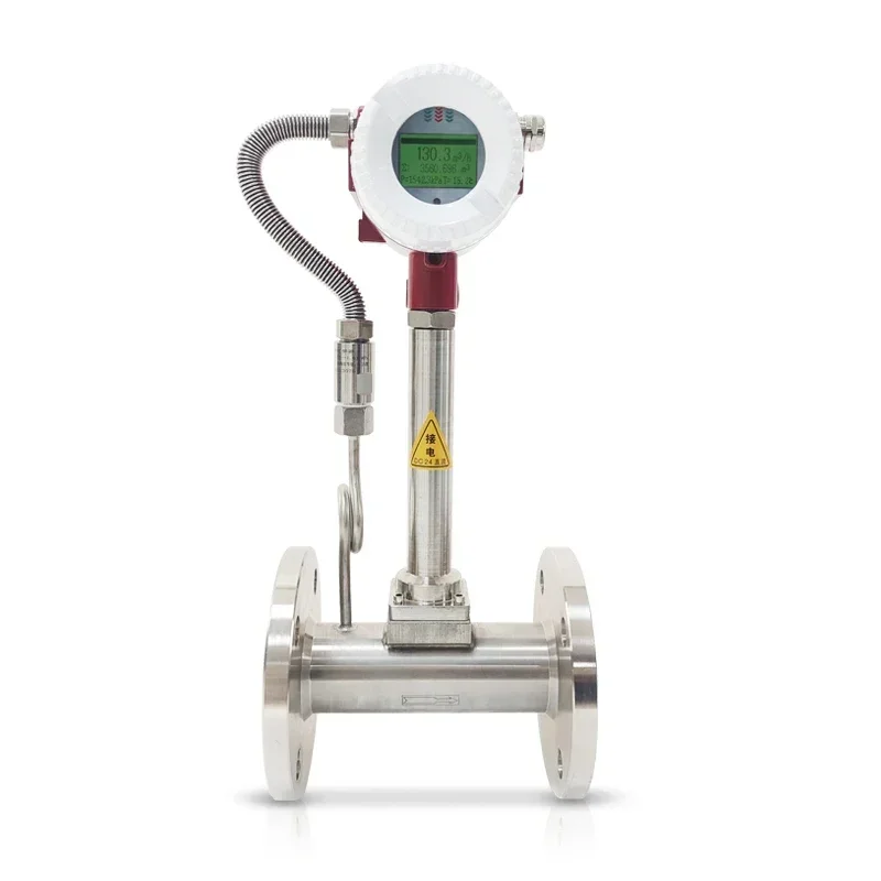 4-20mA Precession Co2 Gas Reduced Bore Compress Air Steam Flowmeter Vortex Flow Meter