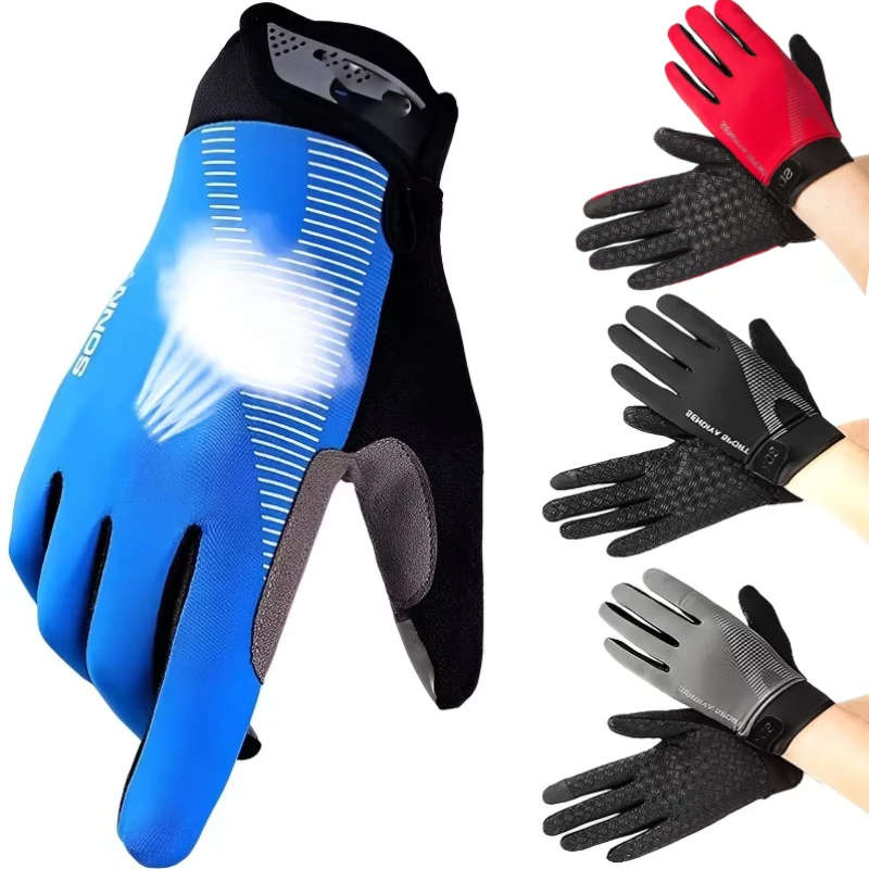 Men Cycling Gloves Full Finger Touch Screen Motorcycle Bicycle Mtb Bike Gloves Gym Training Gloves Outdoor Fishing Hand Guantes