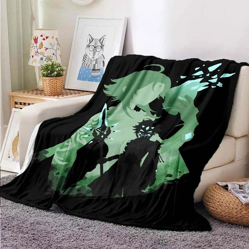 

Anime Genshin Impact Game Blanket Flannel Blanket Super Soft Fleece Throw Blankets for Bedroom Couch Sofa Gift Decoration