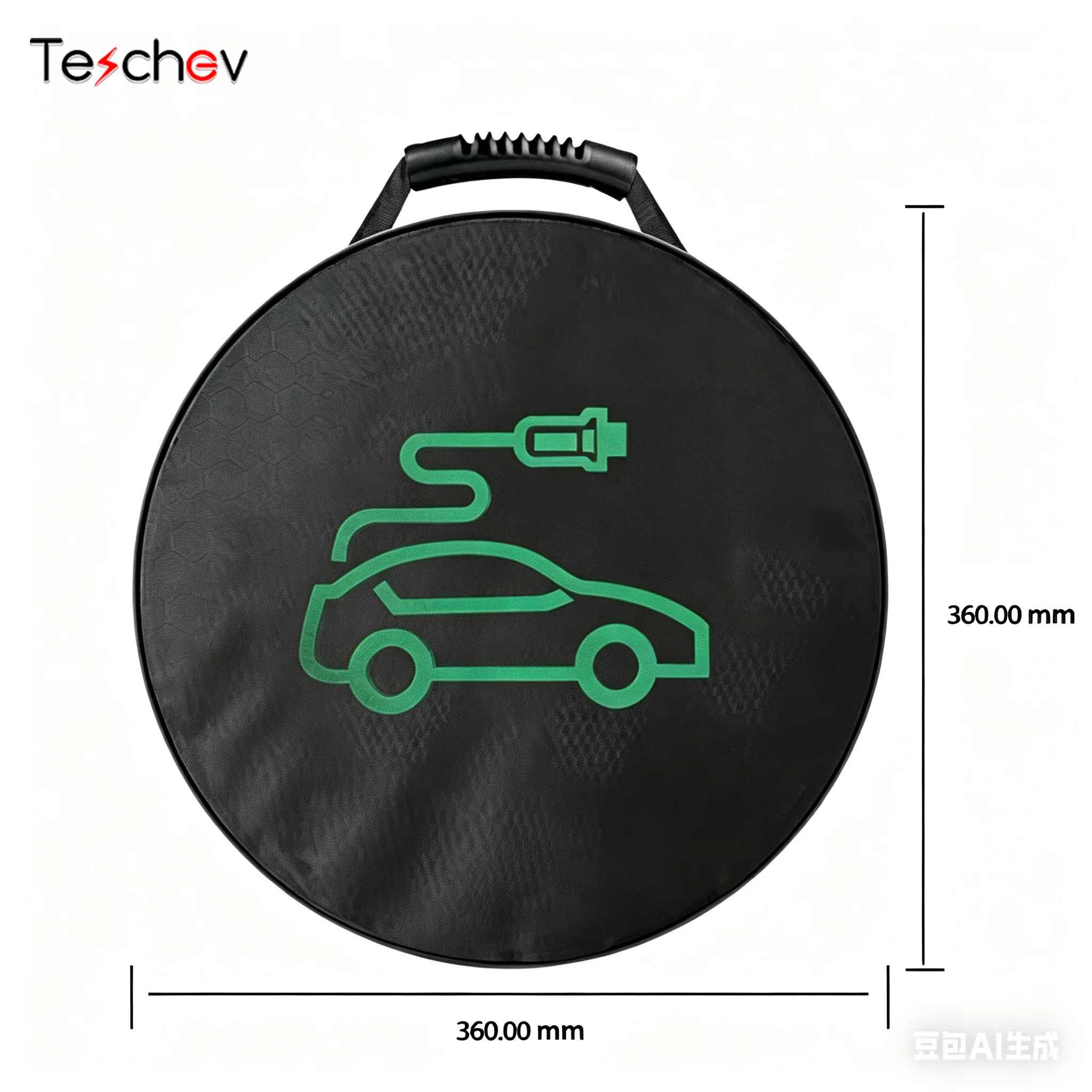 EV Charger Storage Bag, Waterproof Carry Case for Portable EVSE, Travel Organizer for Type 2 Charging Cable & Connector, Dustpro