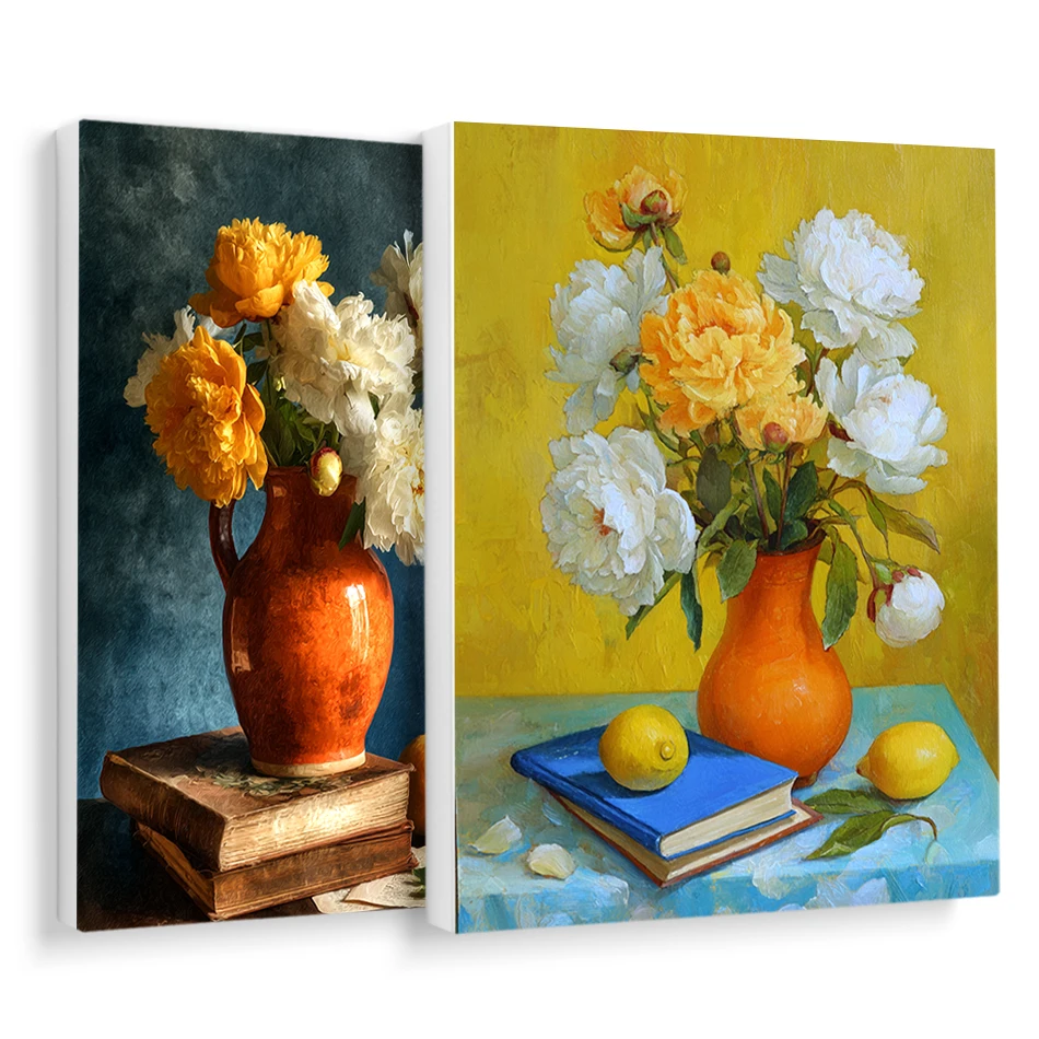 

RUOPOTY Painting By Numbers On Canvas For Beginner Vintage vase Flowers Drawing By Numbers Framed Crafts Wall Art Modern Acrylic