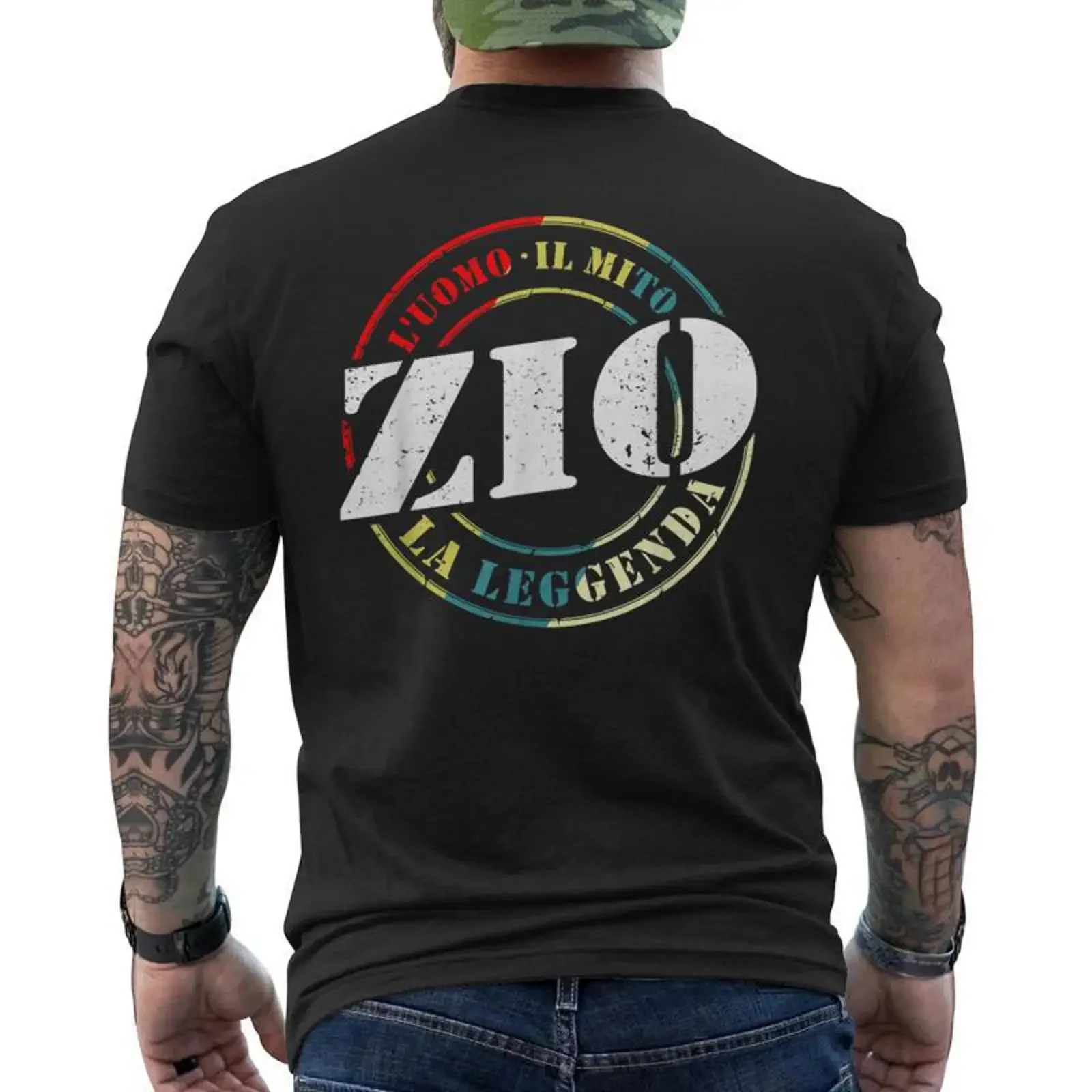 Hombre Futuro Padrino Anuncio De Embarazo Zio Loading vintage Washed Versatile streetwear Soft Casual graphic Breathable homme