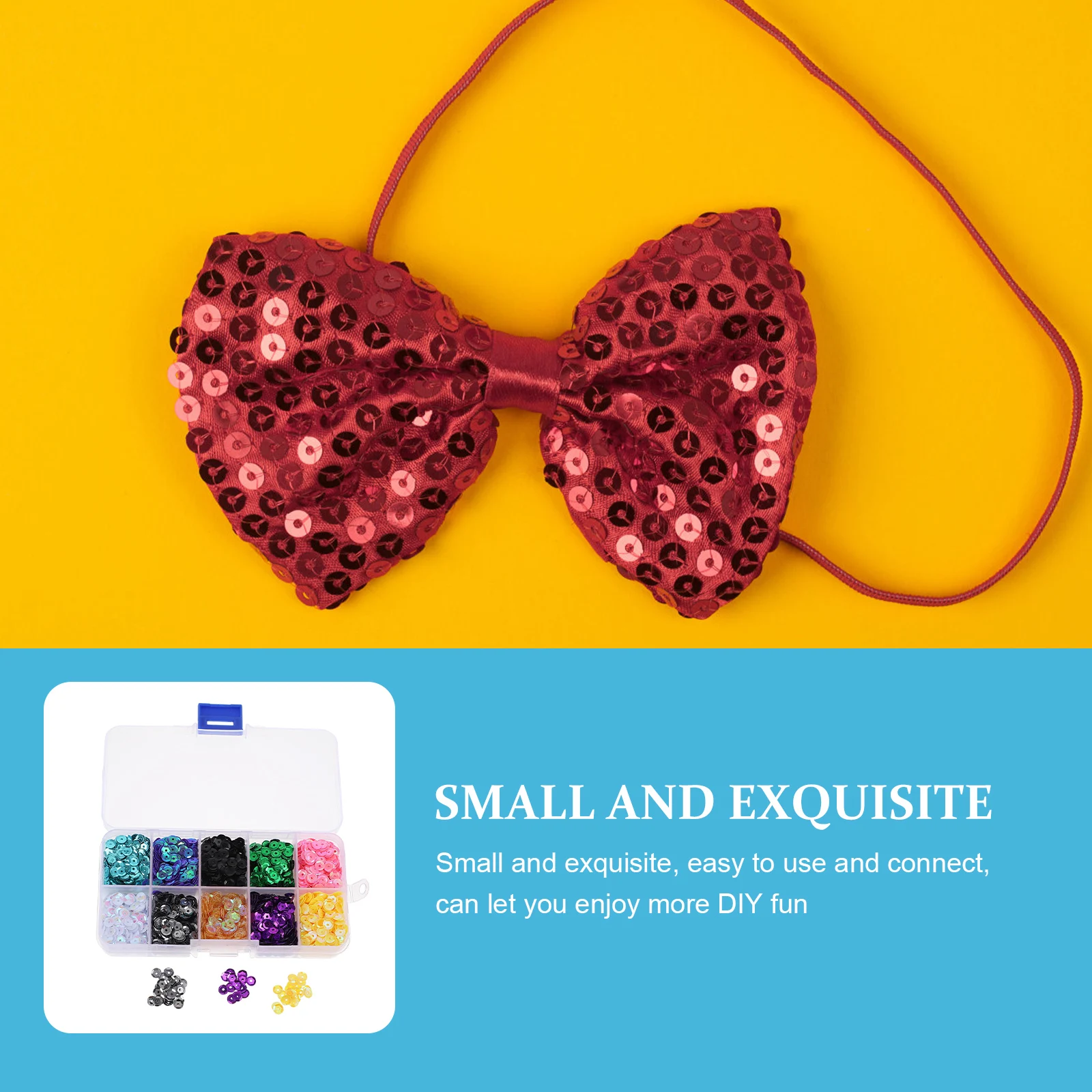 

DIY Fish Scale Sequins Clothes Bright Exquisite Loose Sequins Lightweight Plastic for Clothing Jewelry Craft Decoration