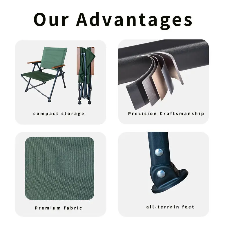 Sell Well Portable Outdoor Folding Camping Chair with Headrest for Hiking