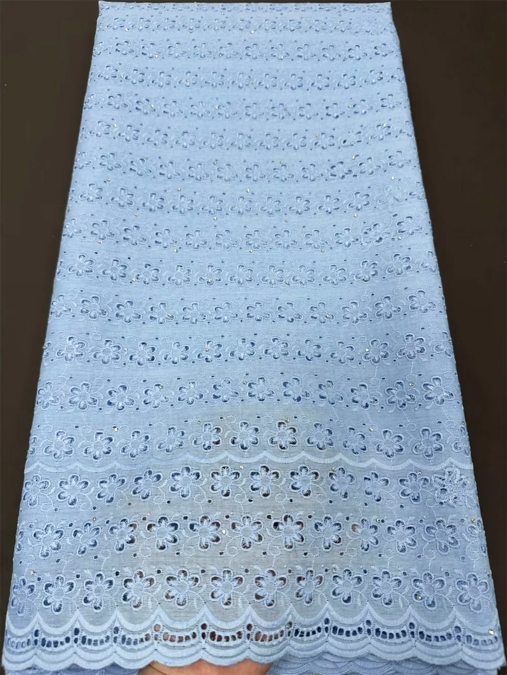 African Skin Friendly Egyptian Baby Polish Cotton Lace Embroidery 2025 Swiss Voile Fabric High Quality Nigeran Clothing  CT1498